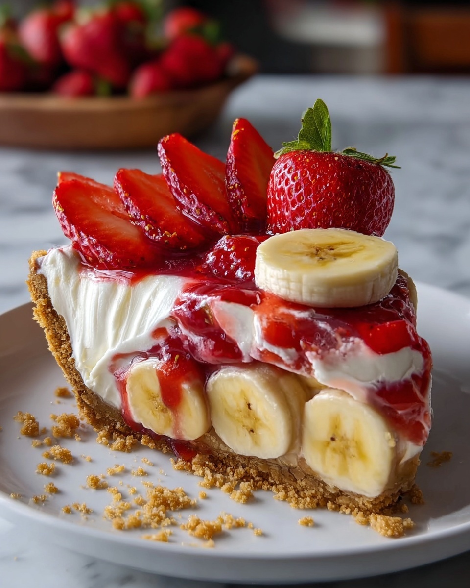 Banana-Strawberry Cheesecake Fantasy Recipe - Recipe Image