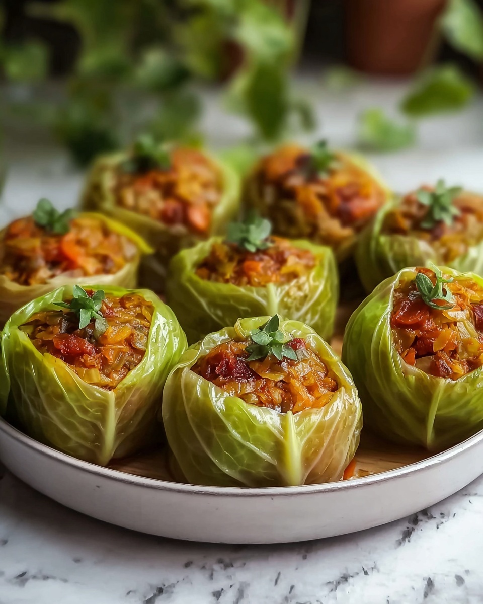 Italian Stuffed Cabbage Rolls Recipe - Recipe Image