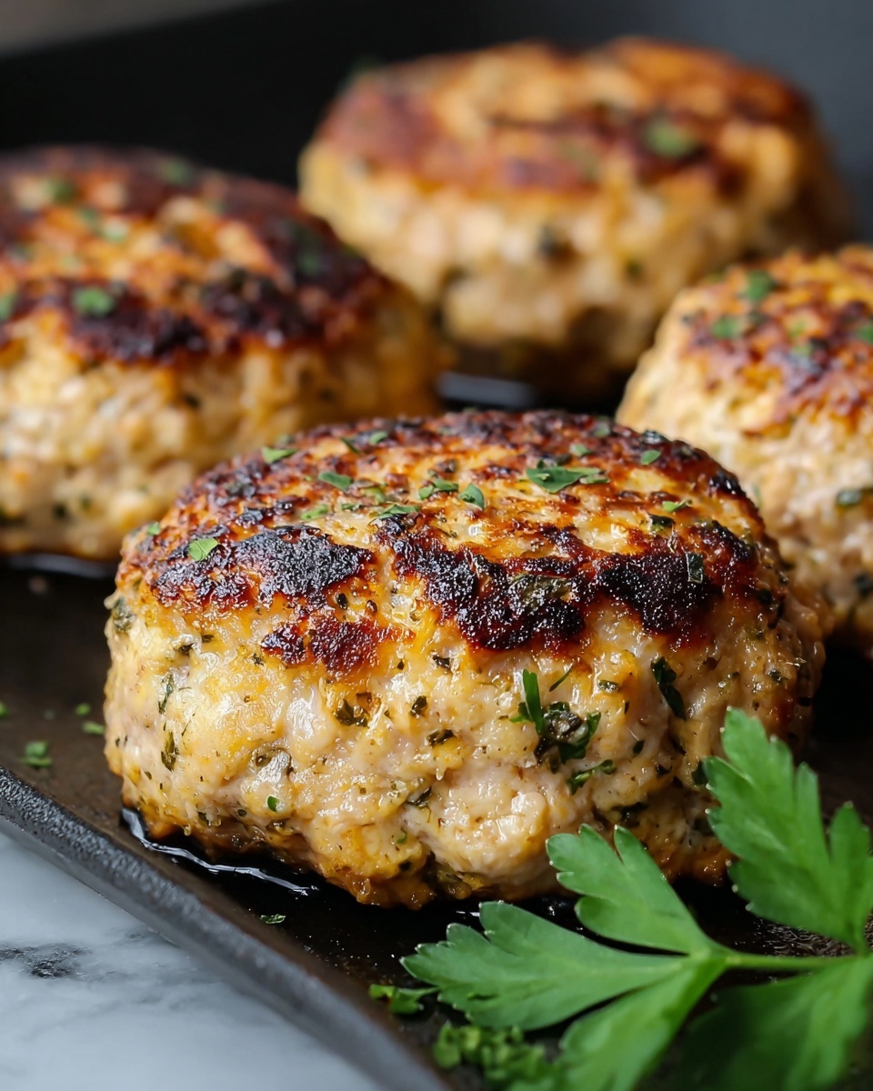 Garlic Parmesan Chicken Meatloaves Recipe - Recipe Image