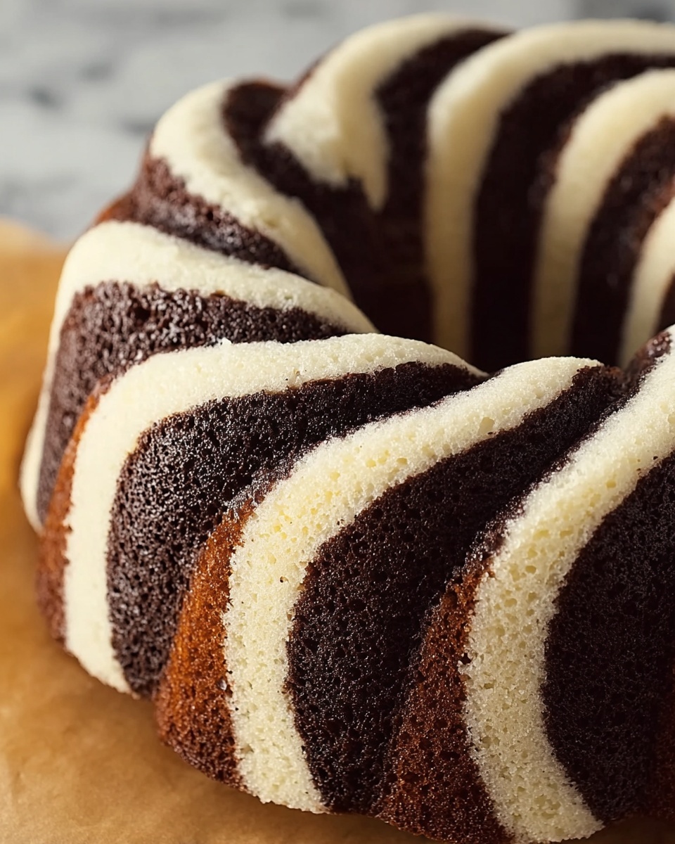 Zebra Bundt Cake Recipe - Recipe Image