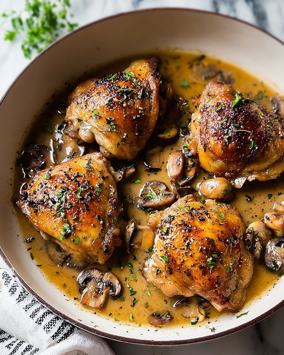 Skillet Chicken Thighs Recipe - Recipe Image