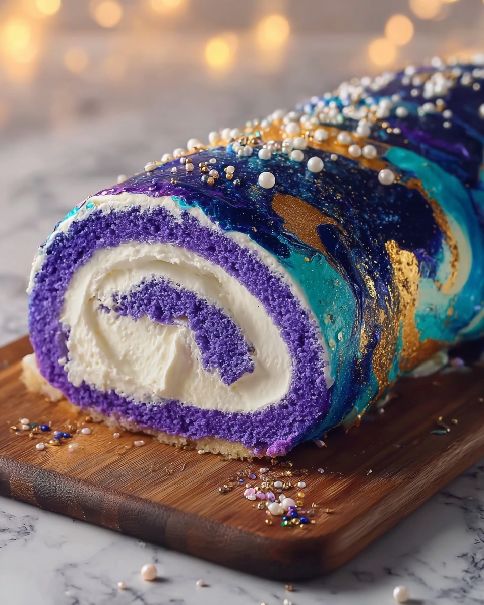 Galaxy Cake Roll Recipe - Recipe Image