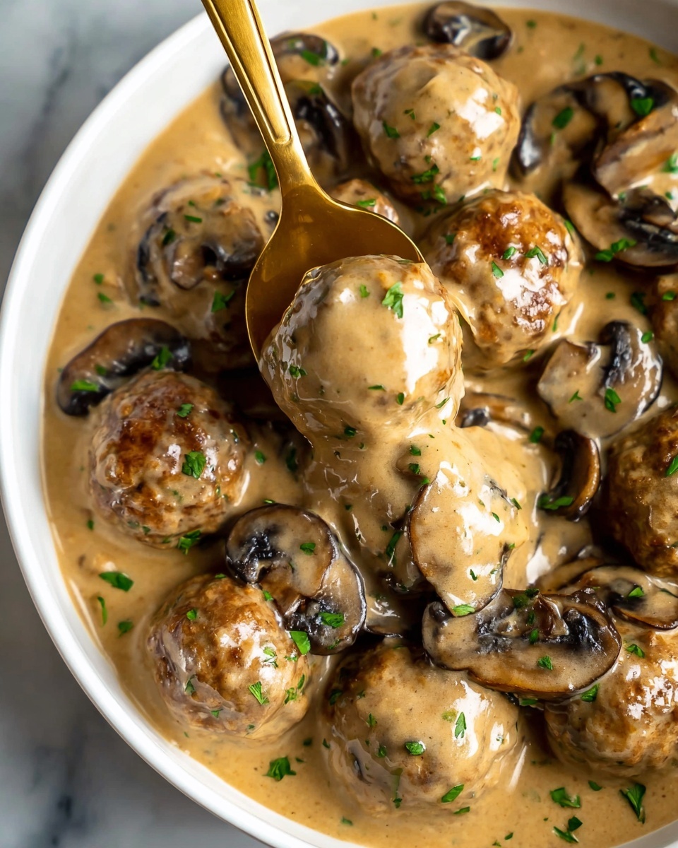 Crockpot Meatball Stroganoff Recipe - Recipe Image