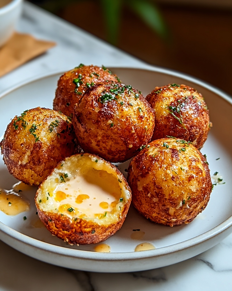 Crispy Reuben Balls with Spicy Thousand Island Dip Recipe - Recipe Image