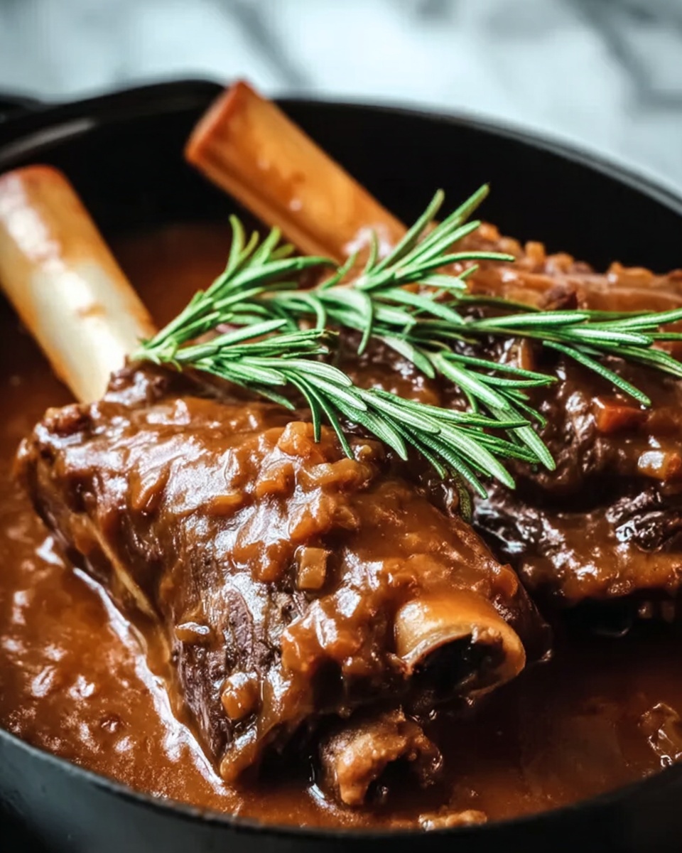 Rosemary Garlic Lamb Shanks Recipe - Recipe Image