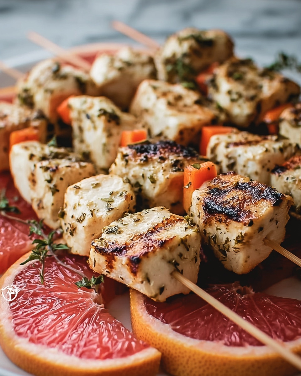 Grilled Chicken Skewers with Florida Grapefruit Recipe - Recipe Image