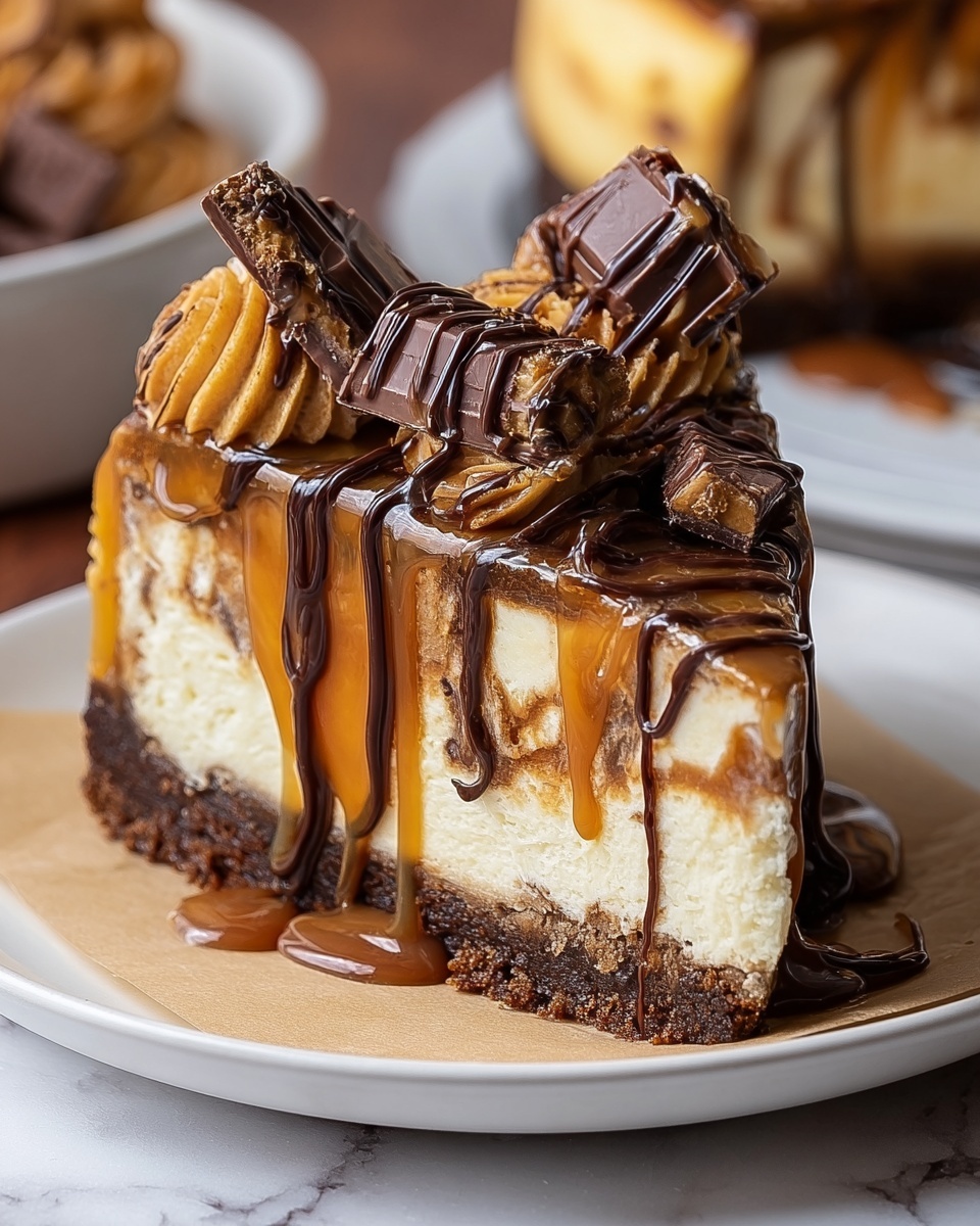 Caramel Chocolate Coffee Cheesecake Recipe - Recipe Image