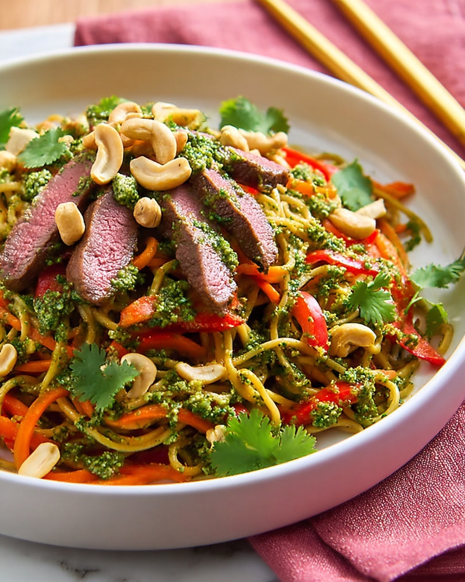 Miso Steak with Noodle Salad Recipe - Recipe Image