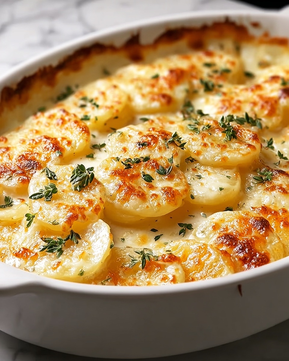 Dad's Creamy & Cheesy Au Gratin Potatoes Recipe - Recipe Image
