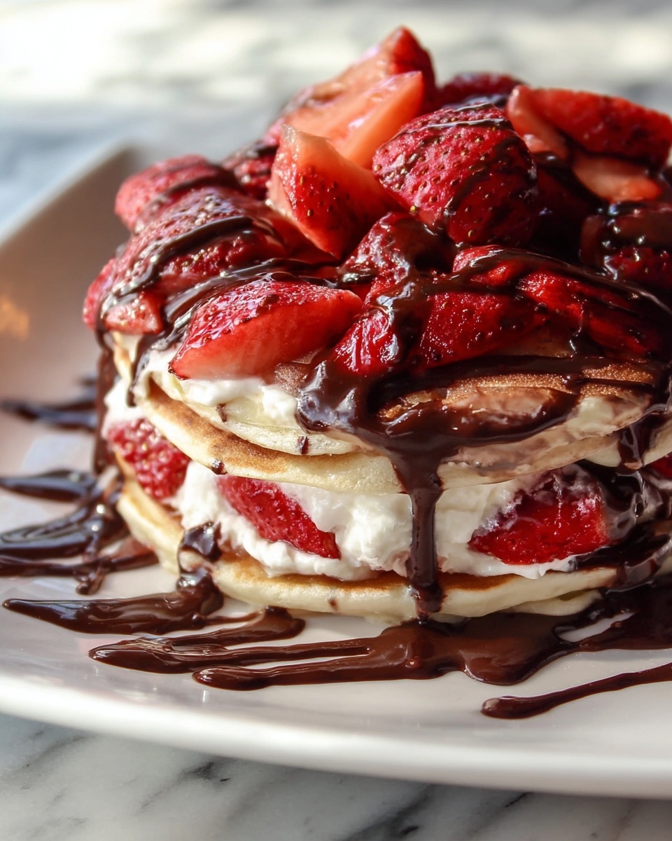 Strawberry Nutella Crepe Cake Recipe - Recipe Image