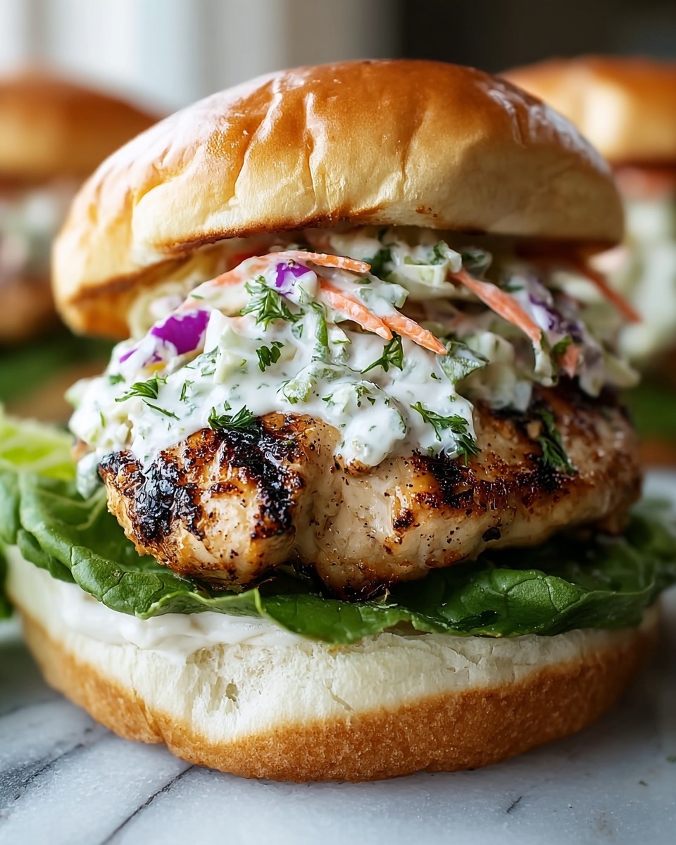 Greek Chicken Burgers with Feta and Tzatziki Recipe - Recipe Image