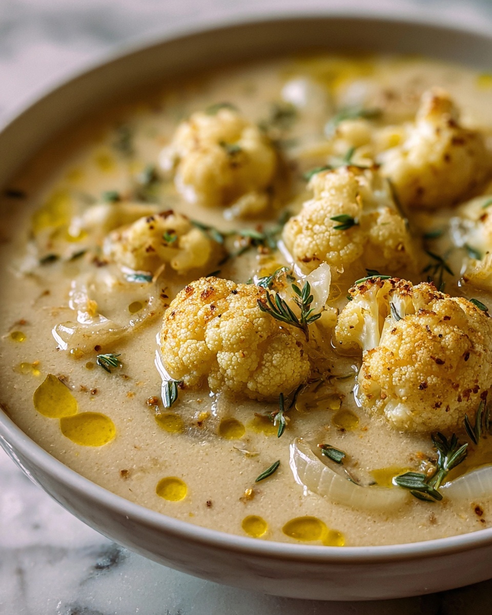 Mediterranean-Style Cauliflower Soup Recipe - Recipe Image