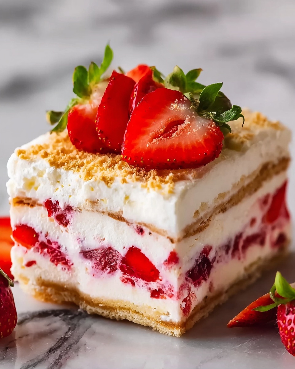 Strawberry Lasagna Recipe - Recipe Image