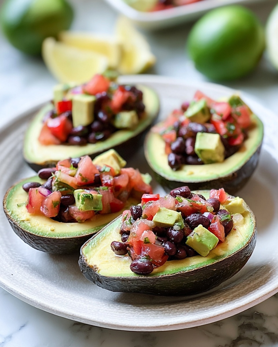 Cowboy Caviar Stuffed Avocados Recipe - Recipe Image