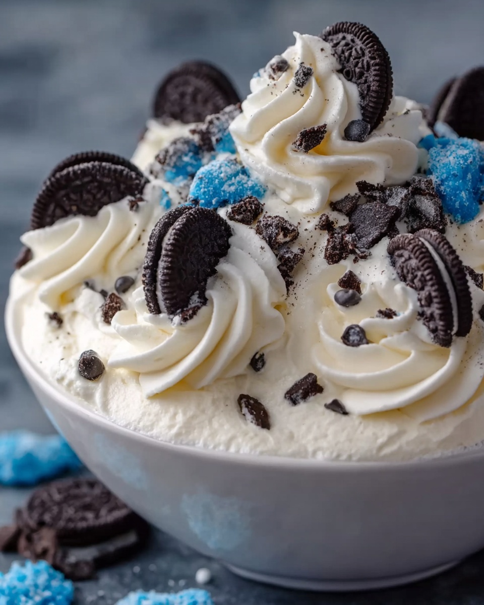 Cookie Monster Fluff Recipe - Recipe Image