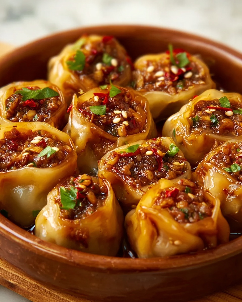 Spicy Beef Dumpling Rolls Recipe - Recipe Image