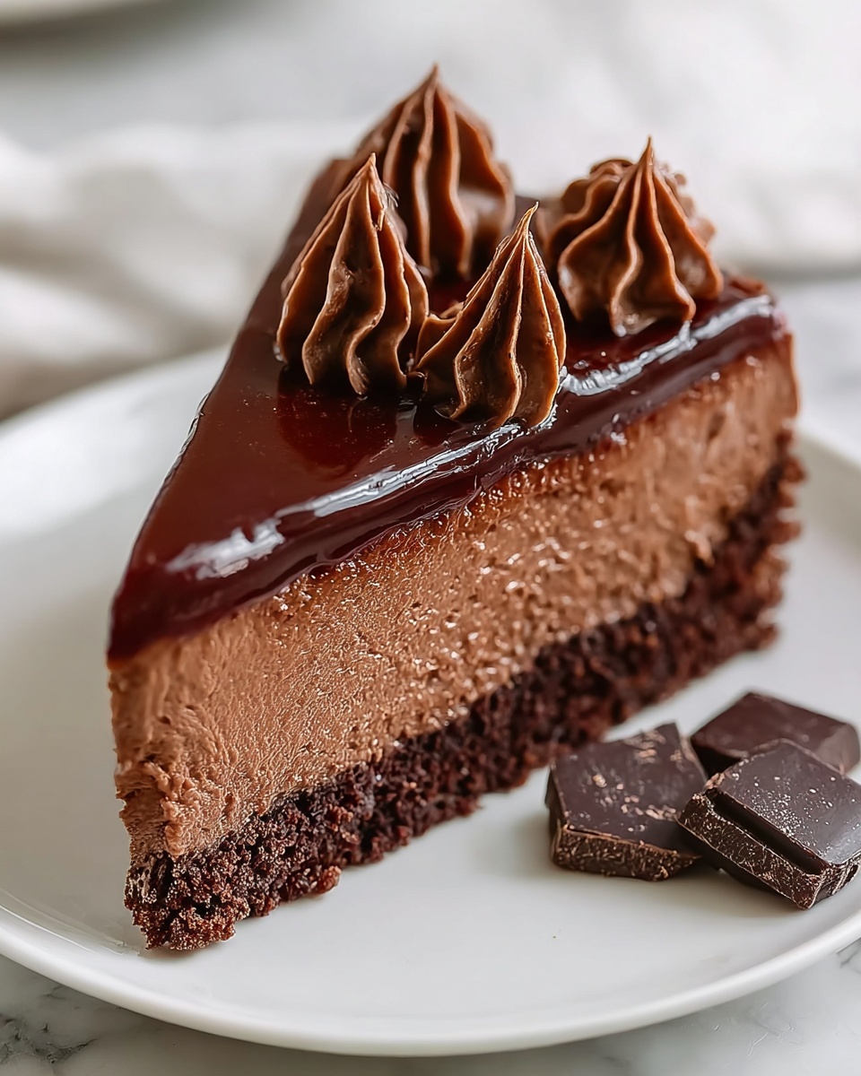 Keto Chocolate Cheesecake Recipe - Recipe Image