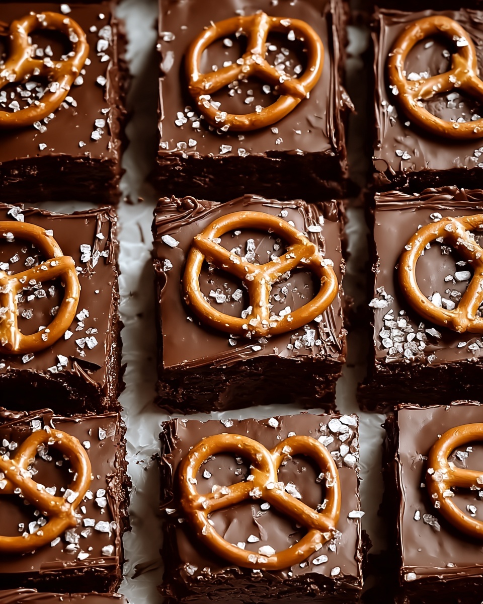 Chocolate Caramel Peanut Butter Pretzel Bars Recipe - Recipe Image