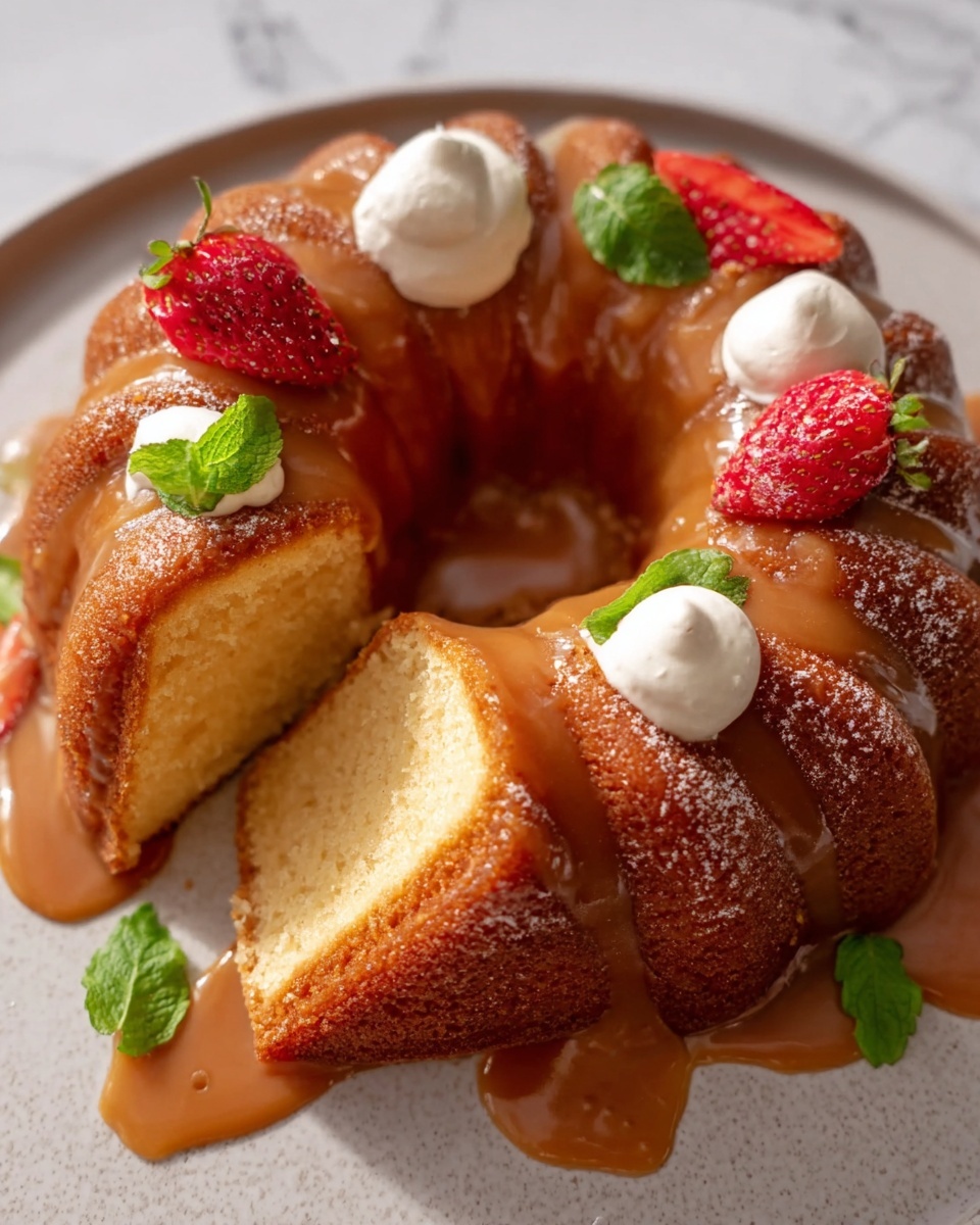 Salted Caramel Kentucky Butter Cake Recipe - Recipe Image