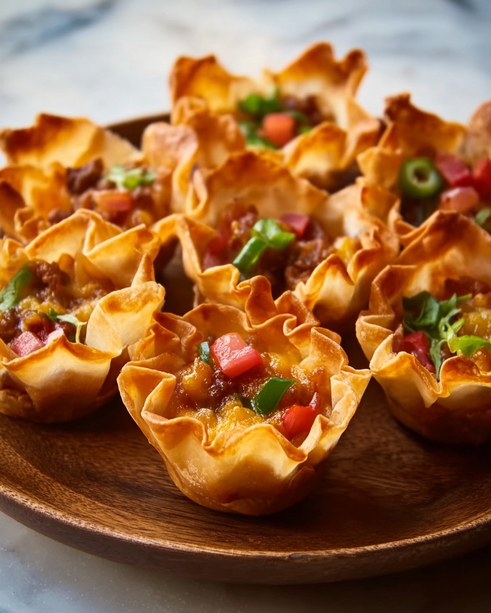 Wonton Taco Cups Recipe - Recipe Image