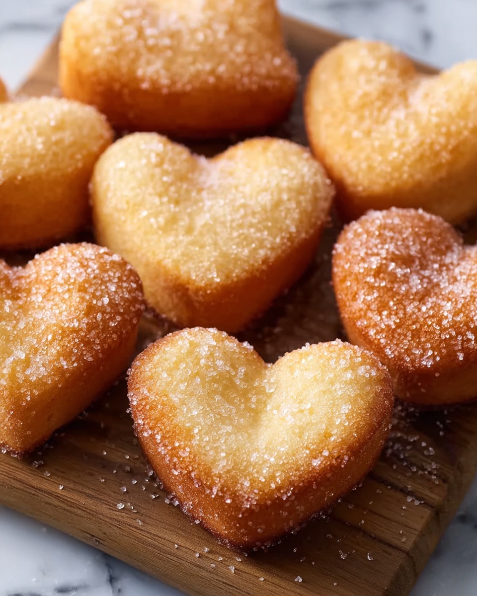 French Toast Churro Bites in Heart Shapes Recipe - Recipe Image