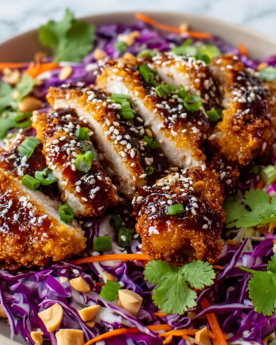 Crunchy Asian Sesame Chicken Salad Recipe - Recipe Image