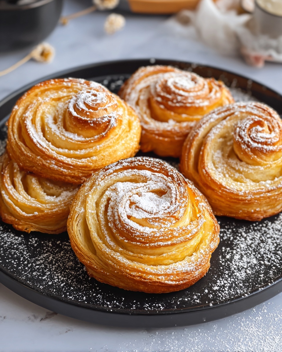 Homemade Cruffins with Spiral Pastry and Sweet Topping Recipe - Recipe Image