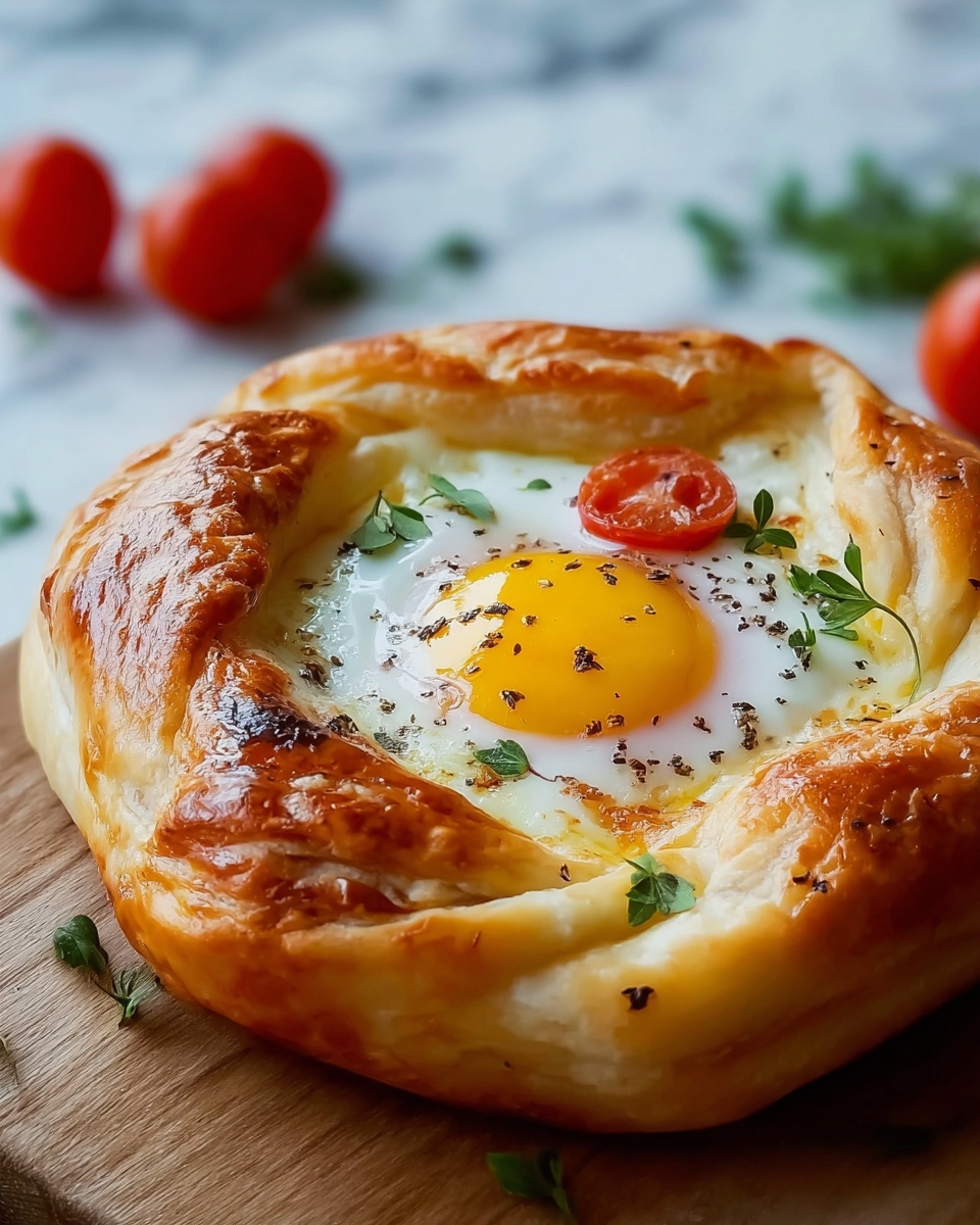 Egg & Cheese Stuffed Bazlama Bread Recipe - Recipe Image