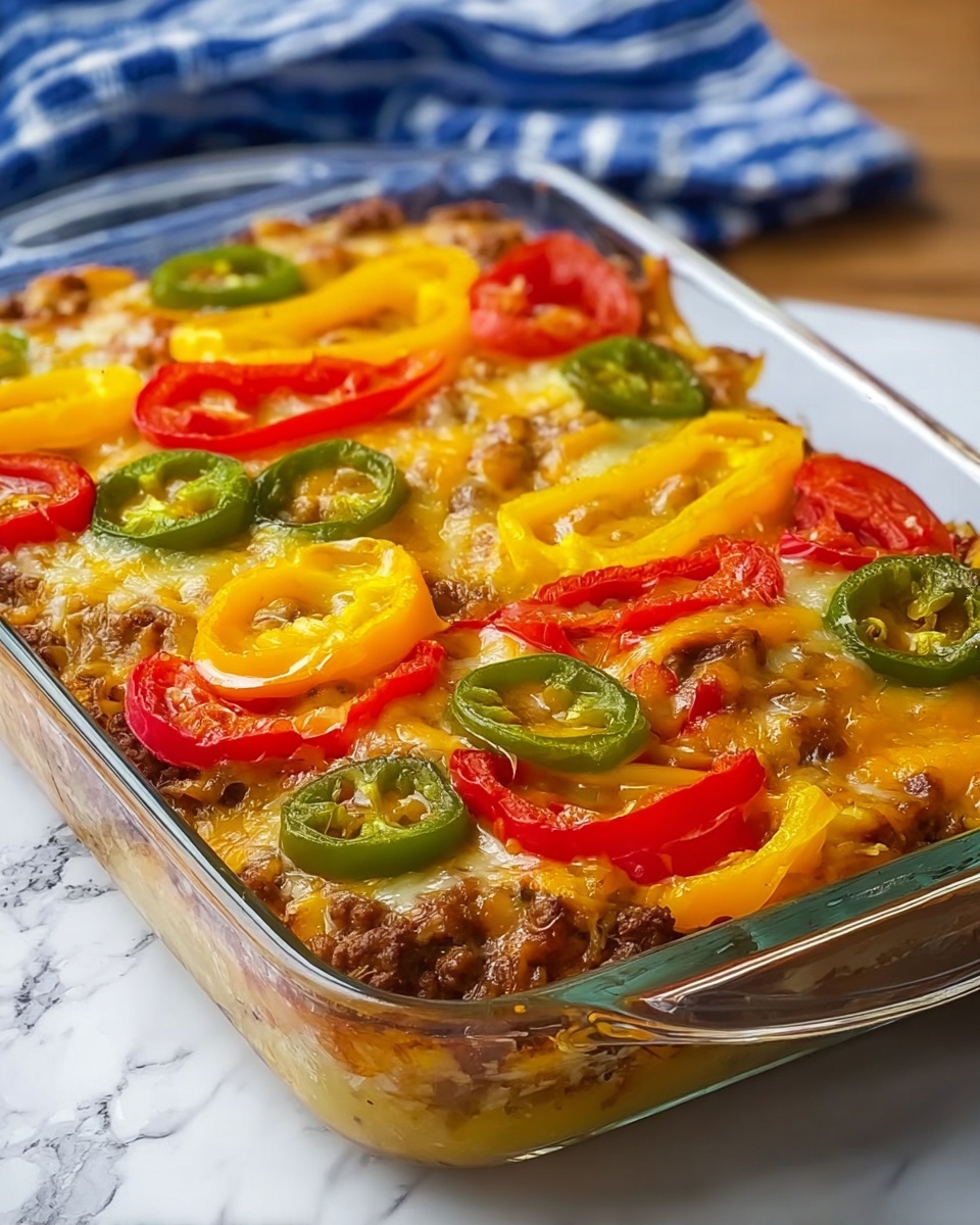 Southern Five Layer Beef Casserole Recipe - Recipe Image