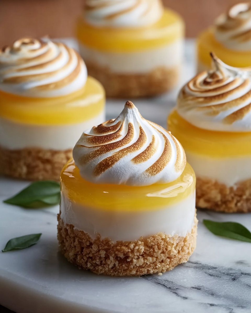 Mini Lemon Meringue Cheesecakes Recipe - Recipe Image