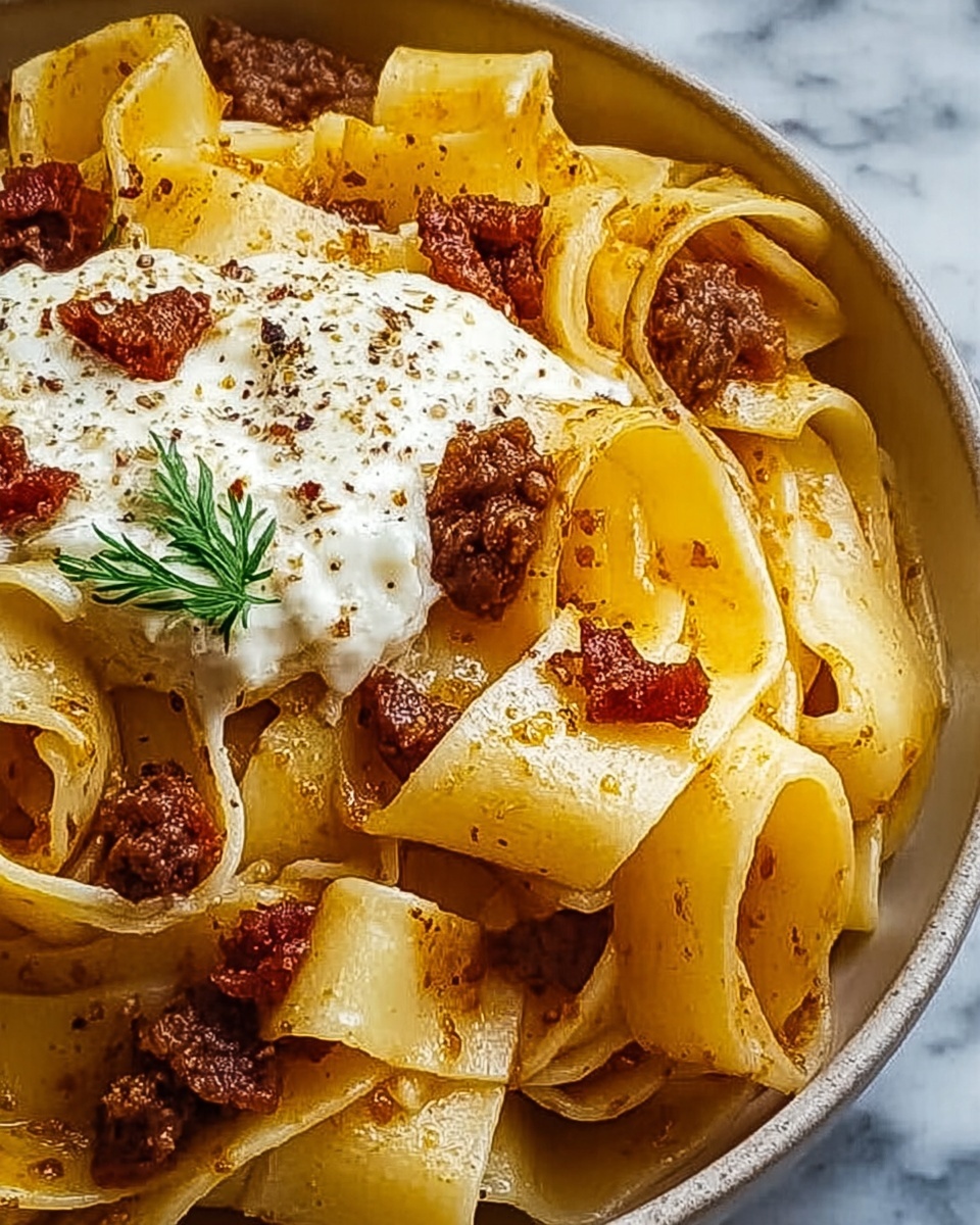 Creamy Calabrian Chili Pappardelle with Sausage & Fennel Recipe - Recipe Image