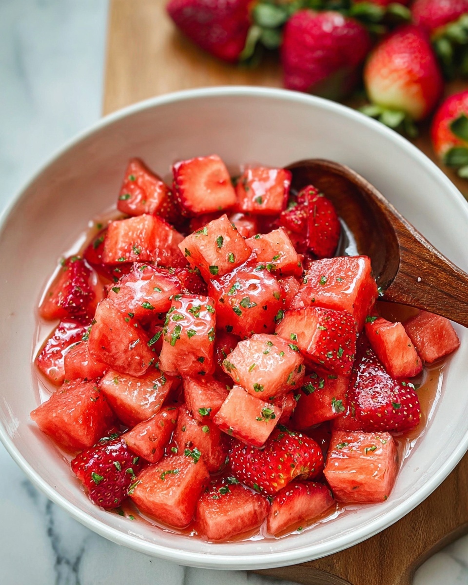 Strawberry Watermelon Salad: A Refreshing Summer Delight Recipe - Recipe Image