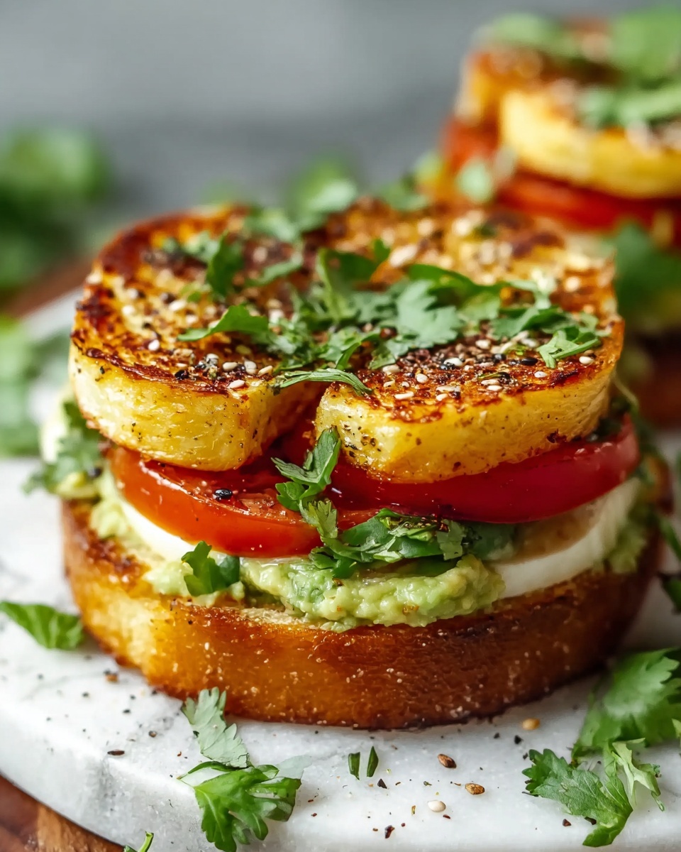 Halloumi, Honey, and Avocado Bagel Recipe - Recipe Image
