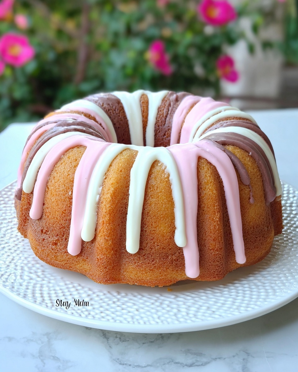 Neapolitan Pound Cake Recipe - Recipe Image