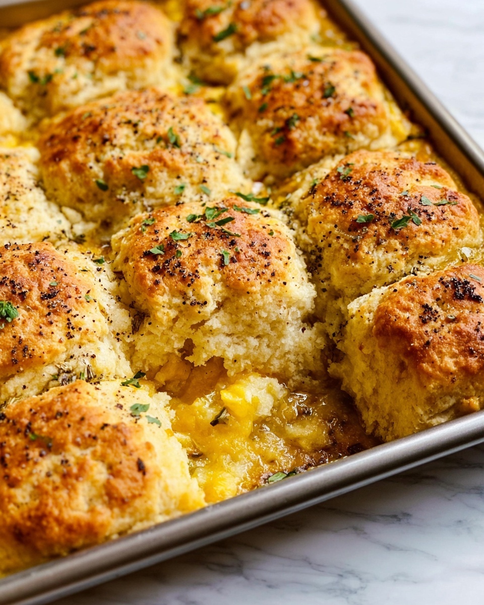 Cheddar Biscuit Breakfast Casserole Recipe - Recipe Image