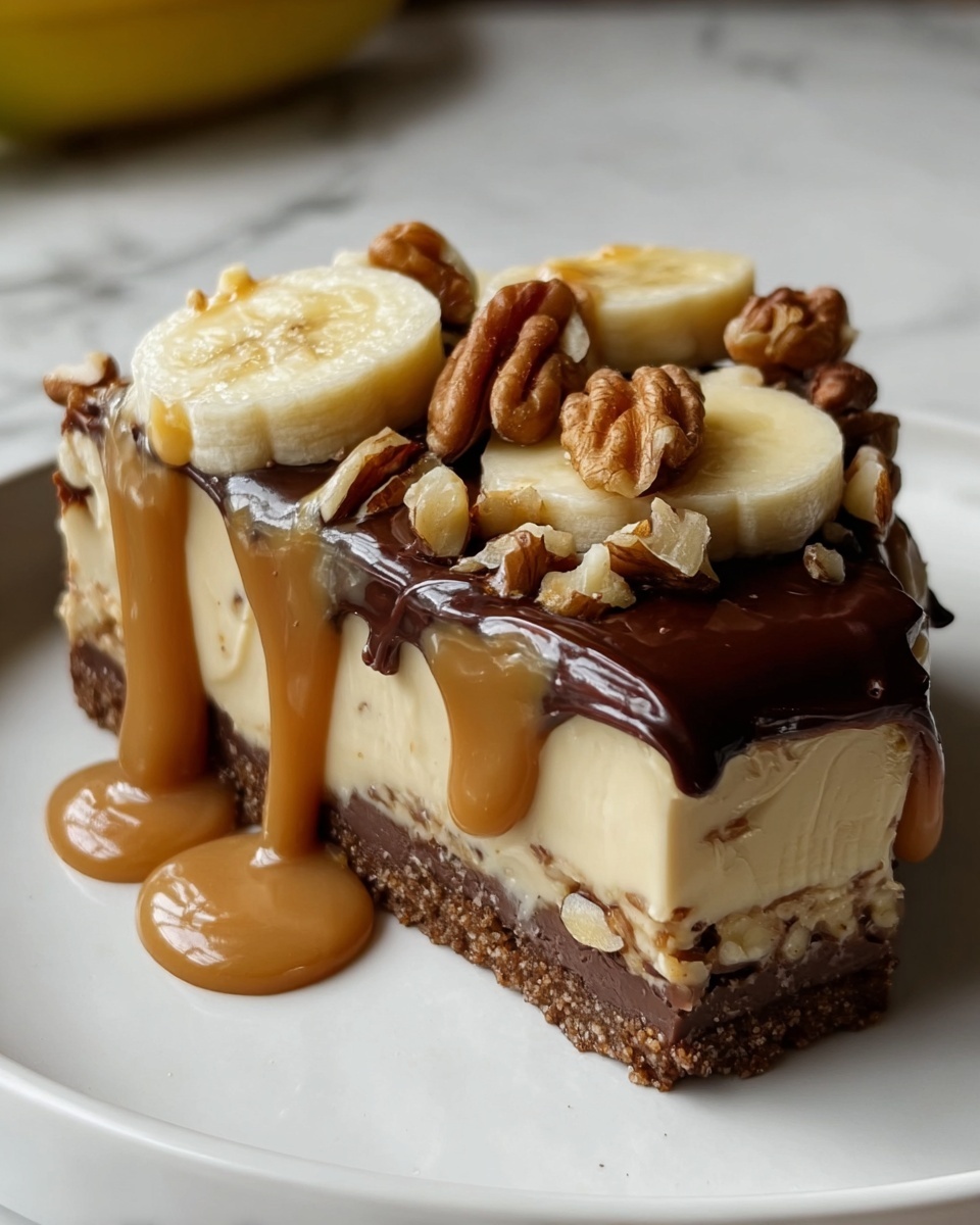Banana Caramel Nut Cheesecake Recipe - Recipe Image