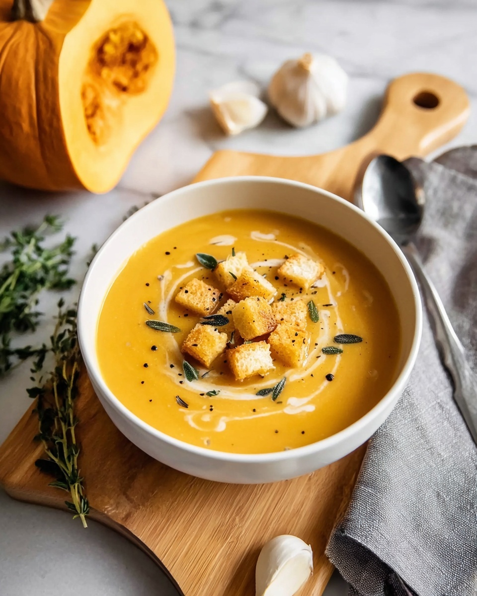 Roasted Butternut Squash Soup with Warm Spices and Coconut Milk Recipe - Recipe Image