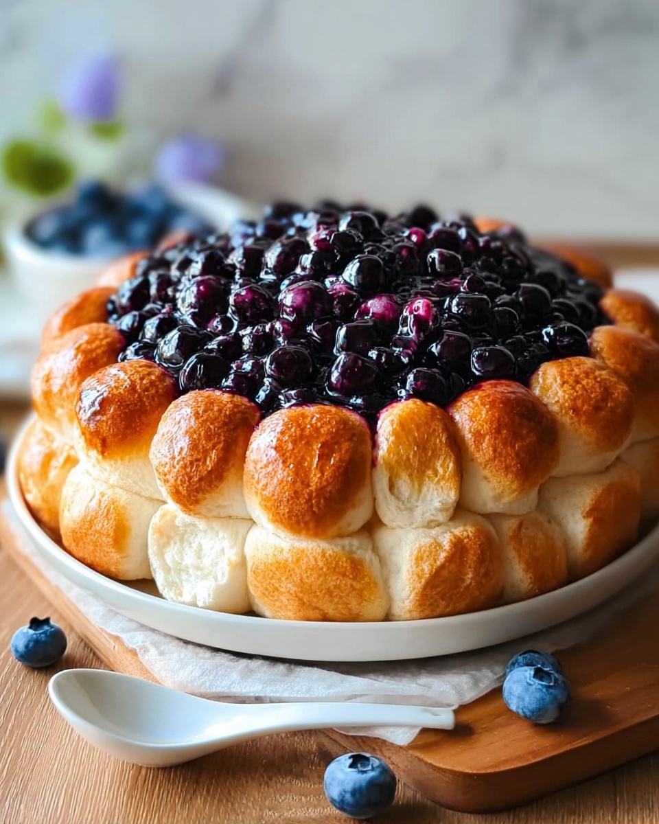Blueberry Fluffy Cottage Cheese Cloud Bread Recipe - Recipe Image