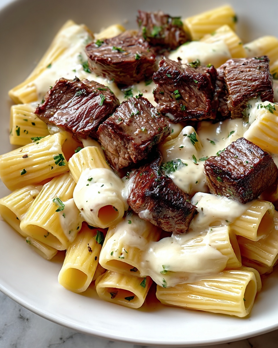 Creamy Steak Pasta Dinner Recipe - Recipe Image