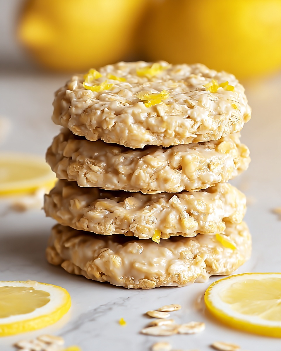 Lemon Oatmeal No-Bake Cookies Recipe - Recipe Image