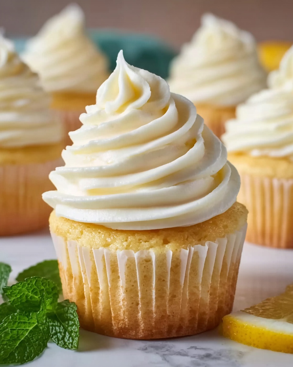 Lemon Cupcakes with Cream Cheese Frosting Recipe - Recipe Image