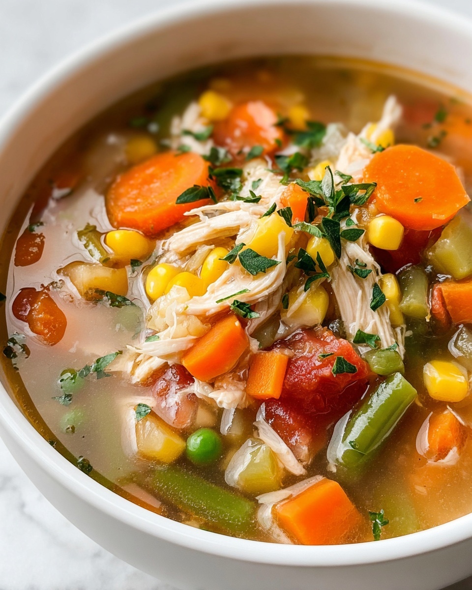 Healthy Chicken Vegetable Soup Recipe - Recipe Image