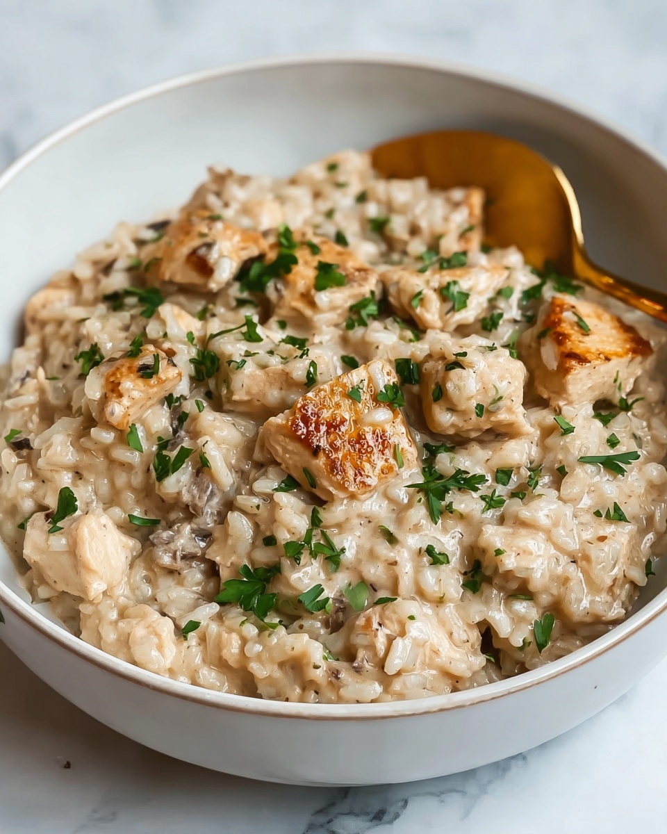 Creamy Chicken and Rice Skillet Recipe - Recipe Image
