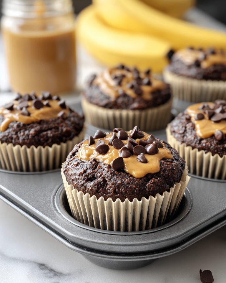 Chocolate Peanut Butter Banana Muffins Recipe