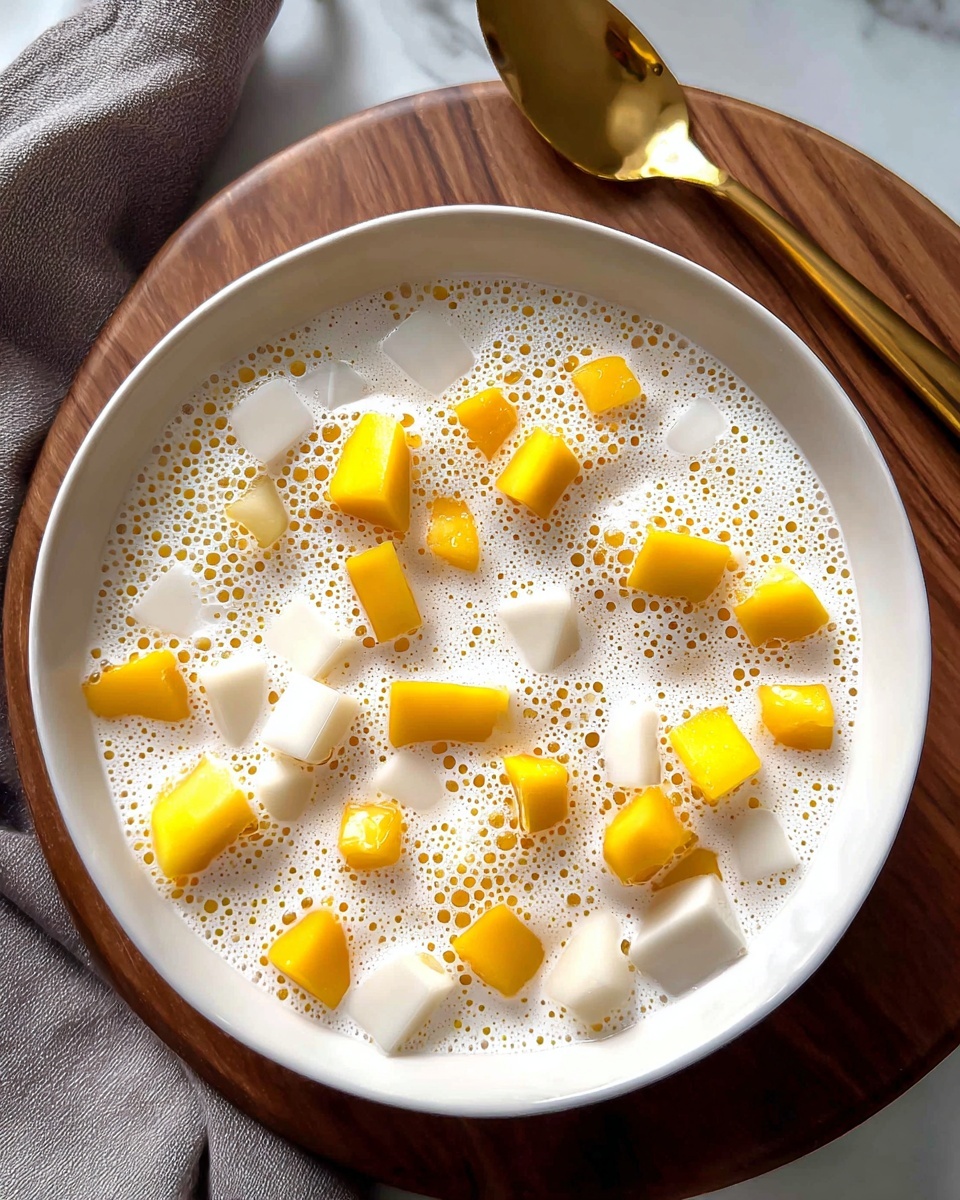 Mango Bango: Creamy Mango and Sago Pearl Coconut Dessert Recipe - Recipe Image
