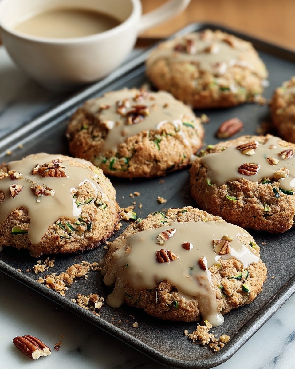Zucchini Bread Cookies with Brown Butter Glaze Recipe - Recipe Image
