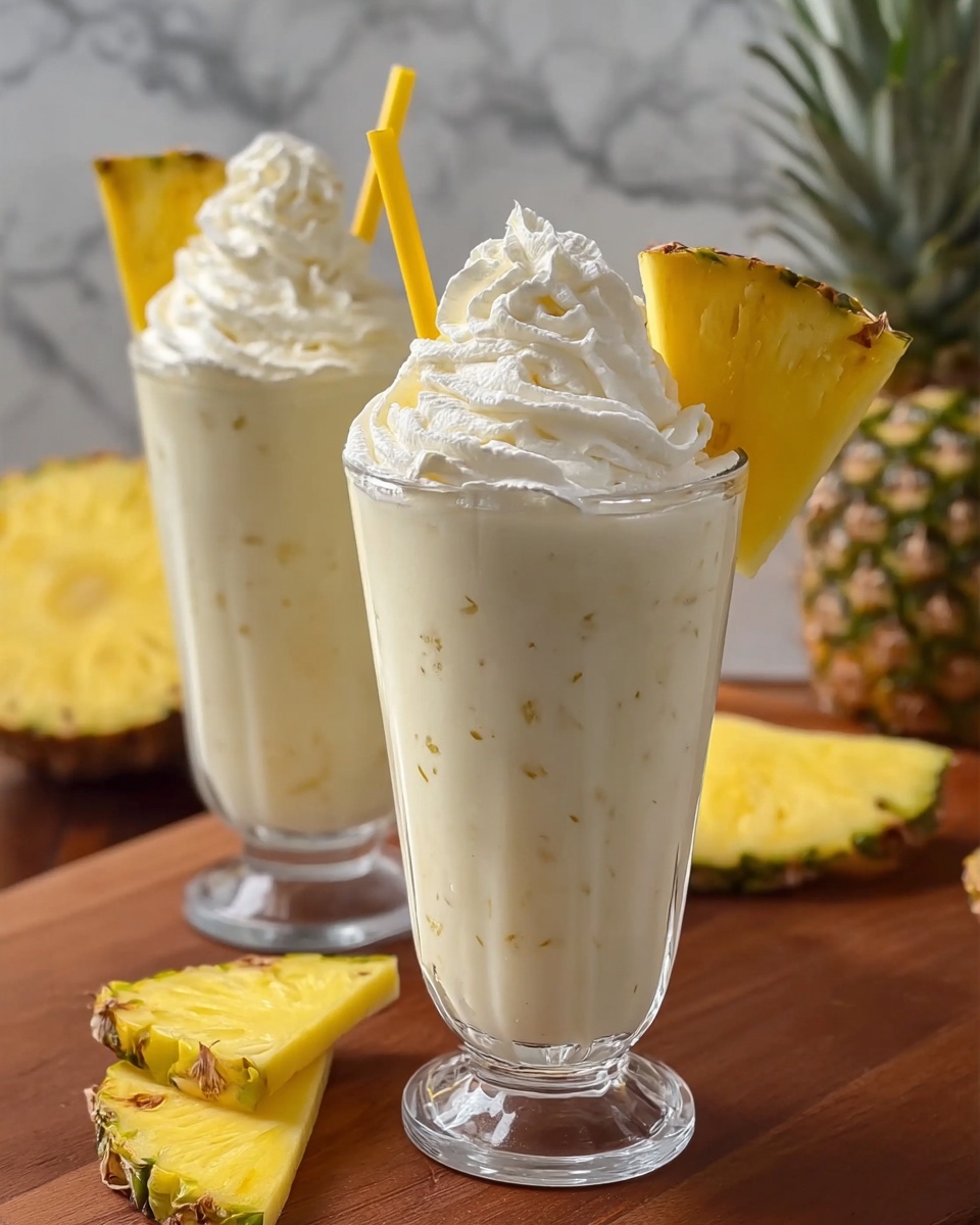 Pina Colada Milkshakes Recipe - Recipe Image