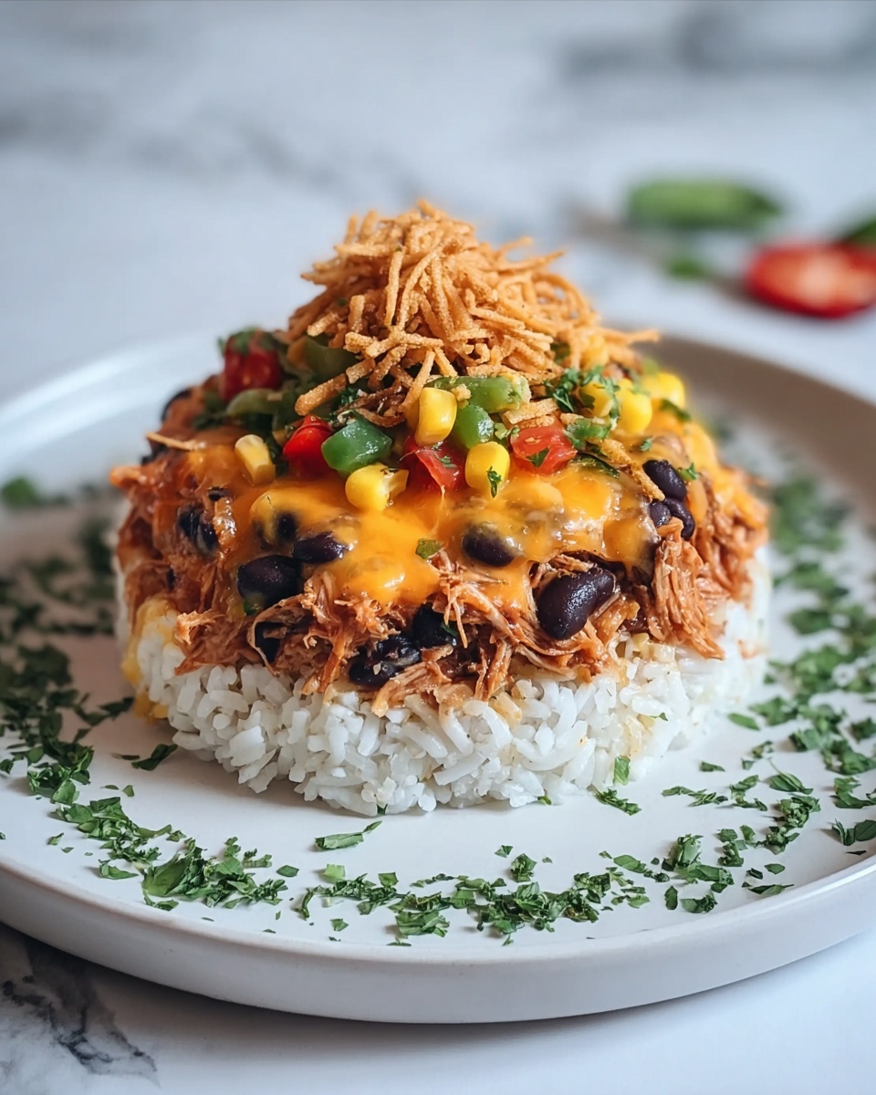 Shredded BBQ Chicken Casserole Recipe - Recipe Image