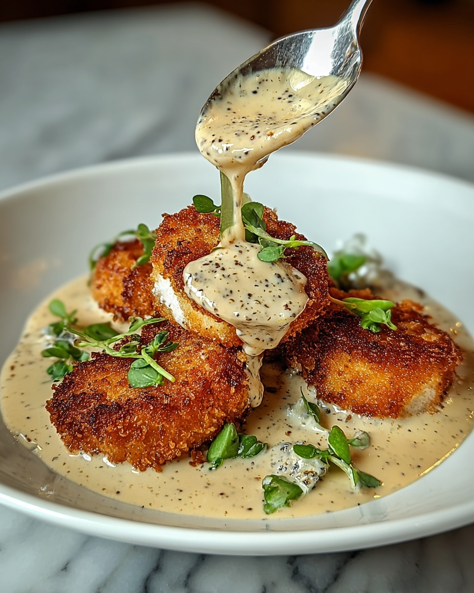 Crispy Parmesan Chicken with a Rich Garlic Sauce Recipe - Recipe Image
