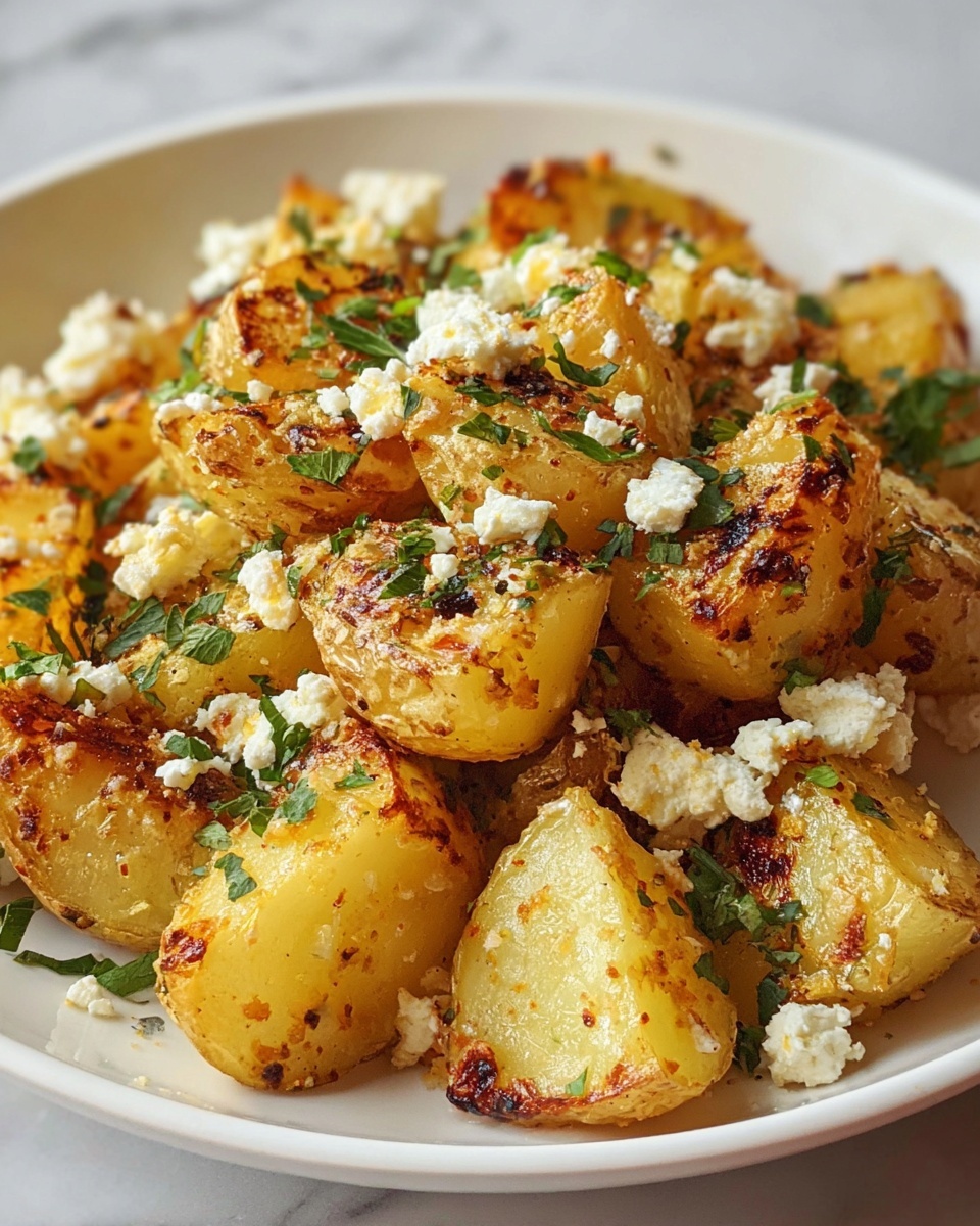 Baked Feta Potatoes Recipe - Recipe Image